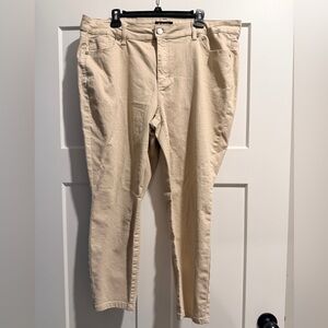 d. jeans Womens Khaki crop jeans